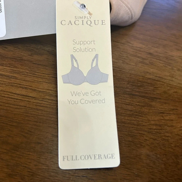 NWT Cacique Full Coverage  Beige 50D Bra - Picture 5 of 8